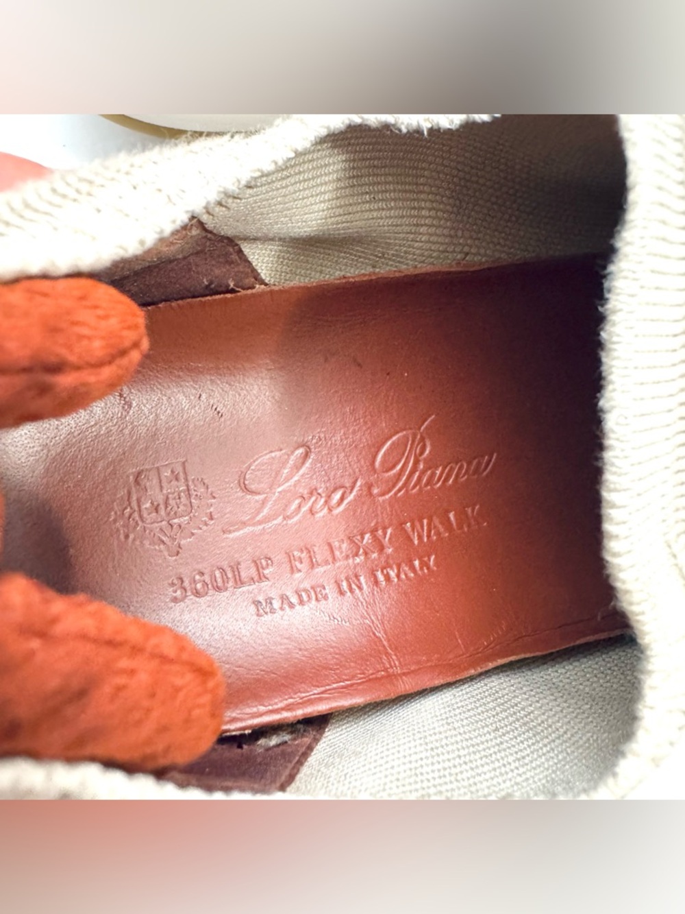 Loro Piana 360 LP Flexy Knit Slip-On Trainer Sneakers Tan Women’s Sz 39.5 US 9 - Picture 12 of 14